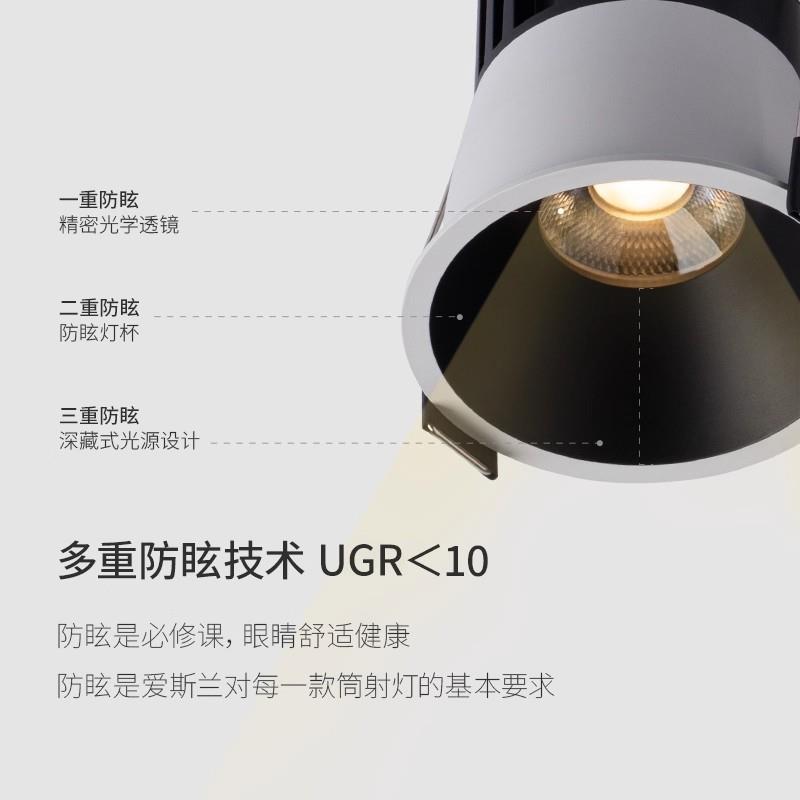 新款迷你led小射灯嵌入式55mm35小开孔灯3W5W展柜酒柜灯75天花灯