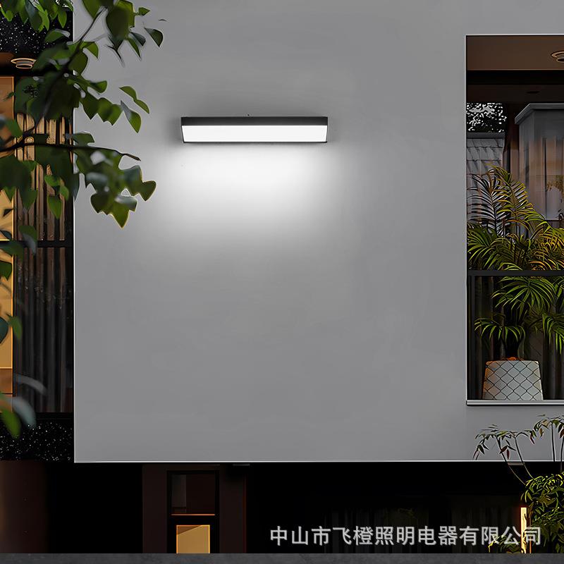 太阳能户外人体感应壁灯超亮免打孔防水免布线围墙别墅车库庭院
