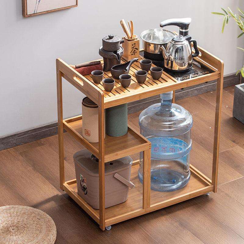 移动茶车小茶台简约现代泡茶桌家用茶具套装一体中式客厅小型茶几