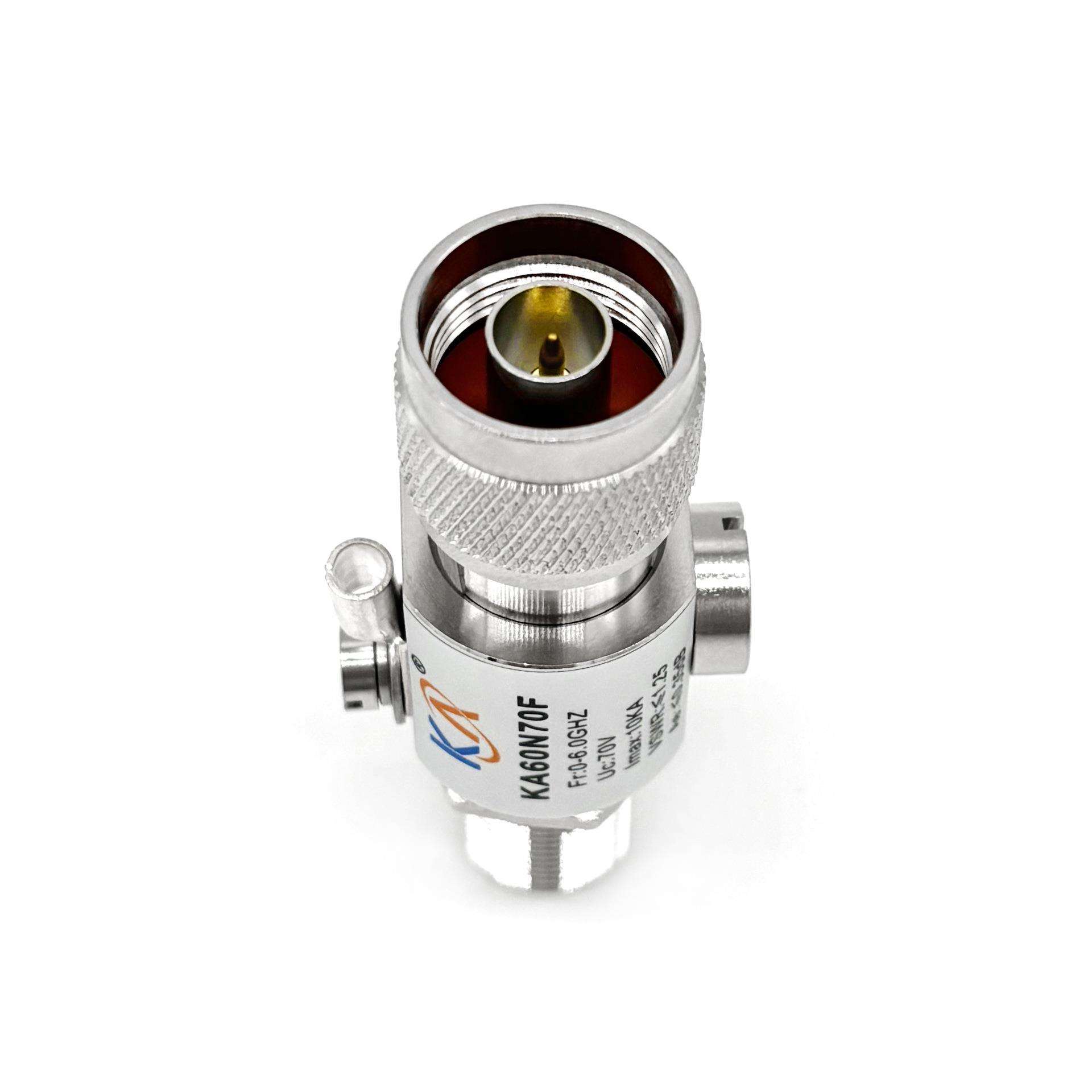 KA60N70F开关型天馈同轴信号避雷器N-JK型0-6GHz高频天馈浪涌保护