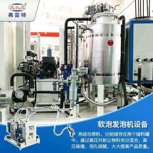 广东pu儿童坐垫高回弹护具高压发泡机全自动软泡聚氨酯发泡机器厂