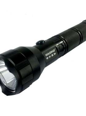 华升黑豹WFL-402强光LED防水手电筒锂电充电探洞企业巡逻照明手电