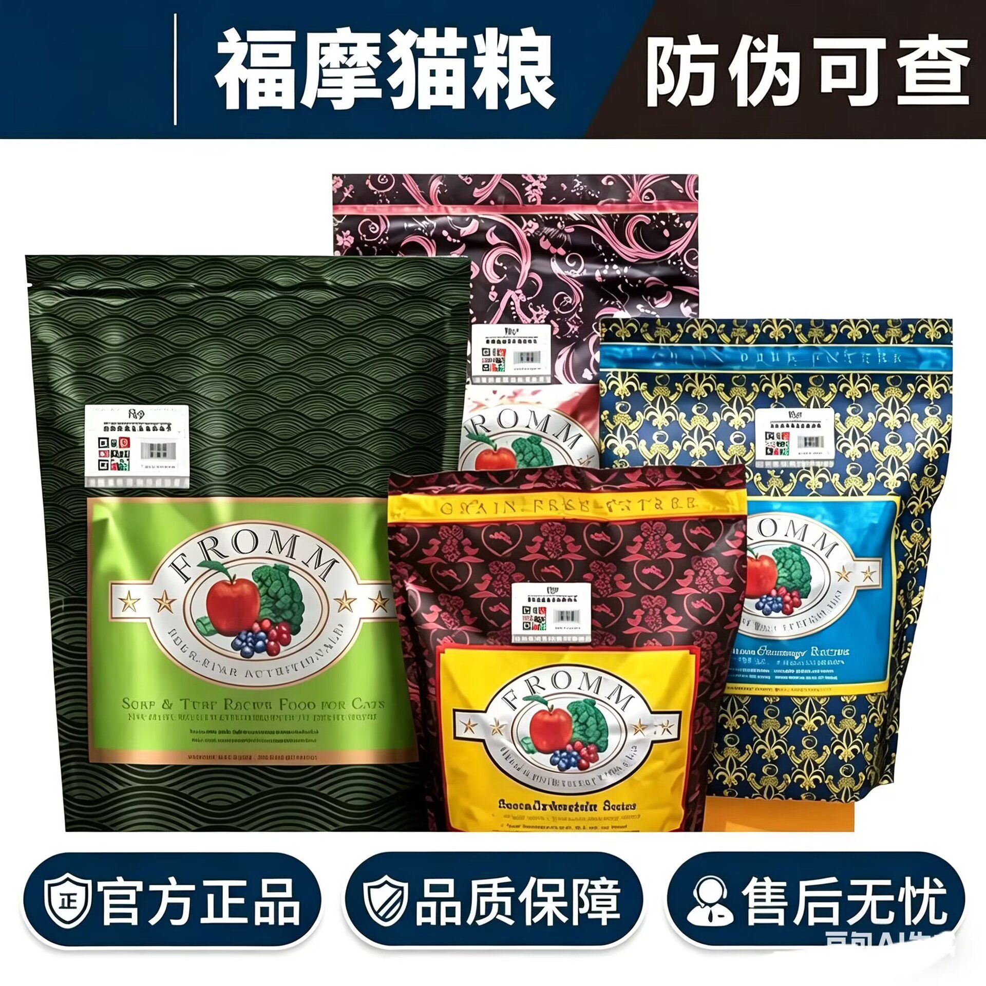 Fromm福摩无谷全价成幼猫粮10磅