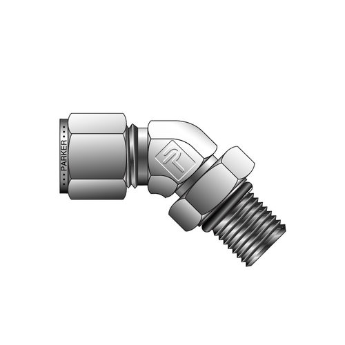 ParkerCPI/A-LOK45°可定位外螺纹弯头转SAE/MS直螺纹(英制)