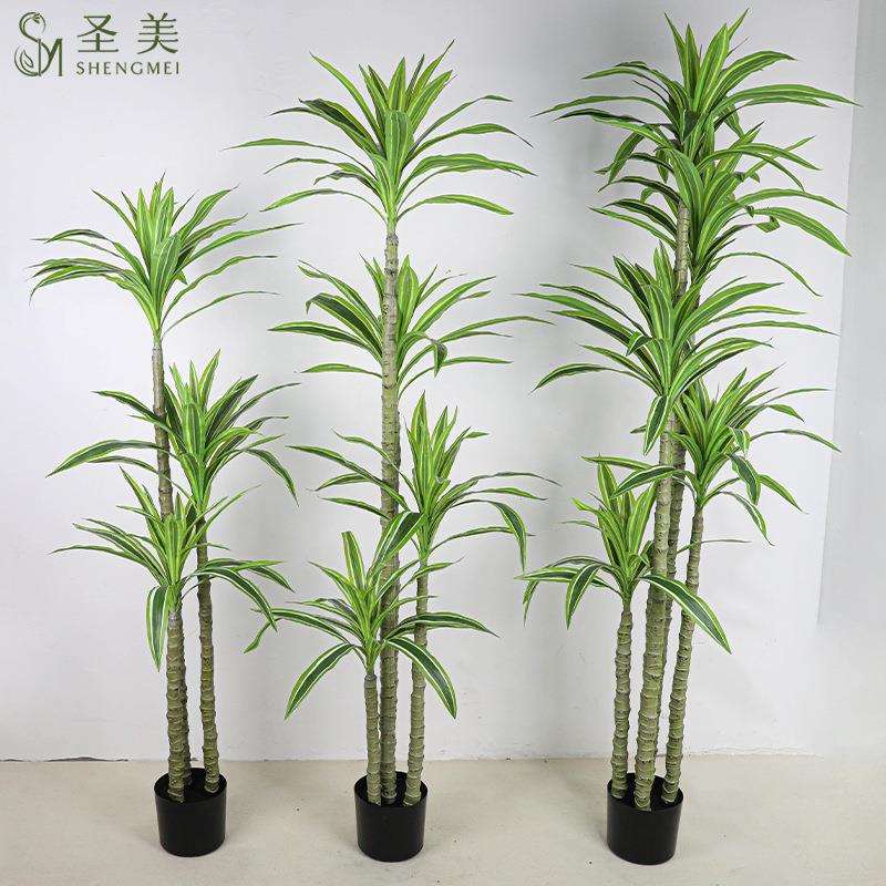 仿真植物落地盆栽金芯荷花铁树盆景造景装饰假树铁树场景布置