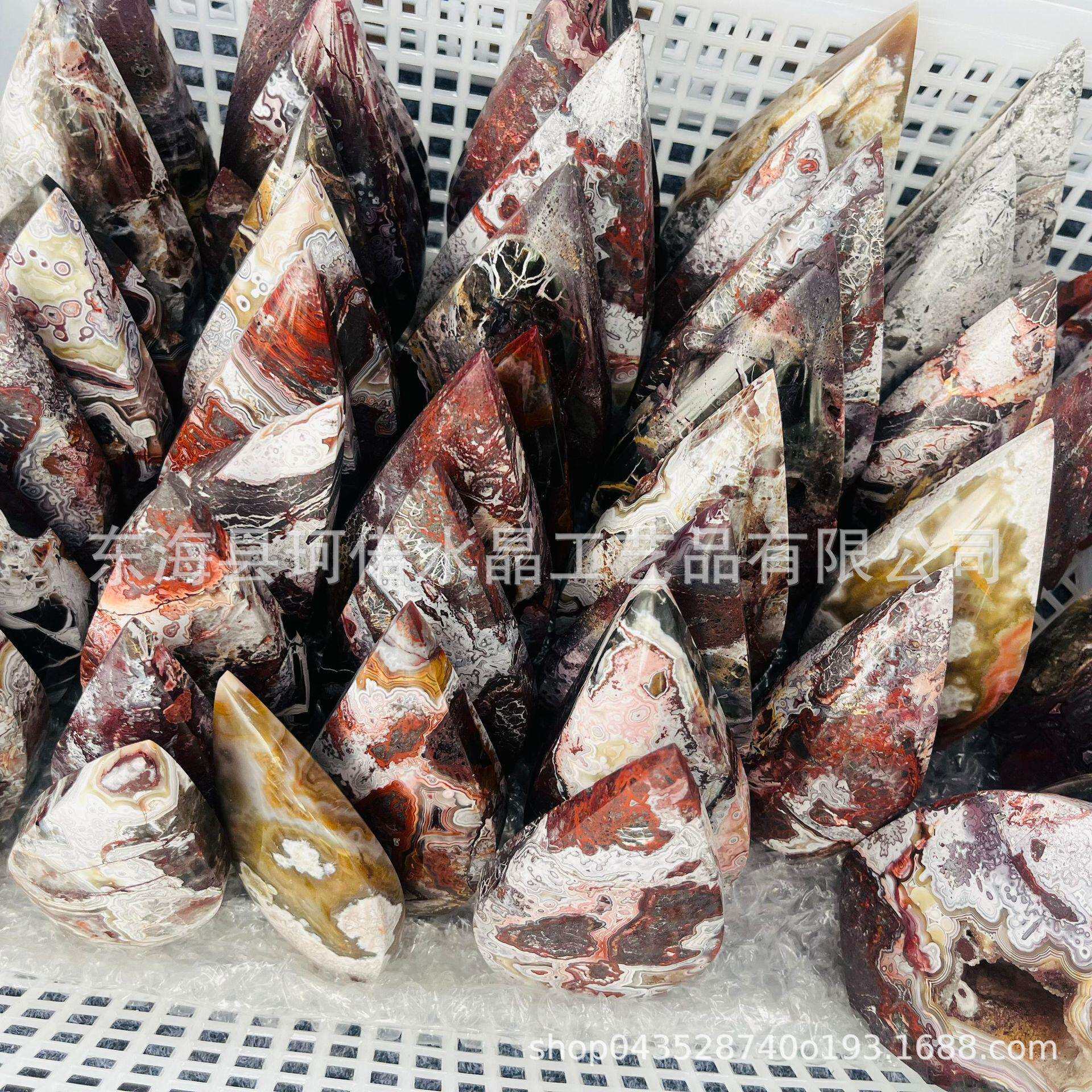 工厂直销高品质墨西哥玛瑙、海洋碧玉、虎眼火焰火炬