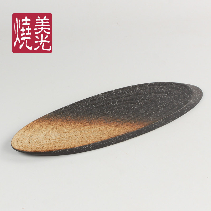 美光烧仿古陶瓷西餐蛋糕盘