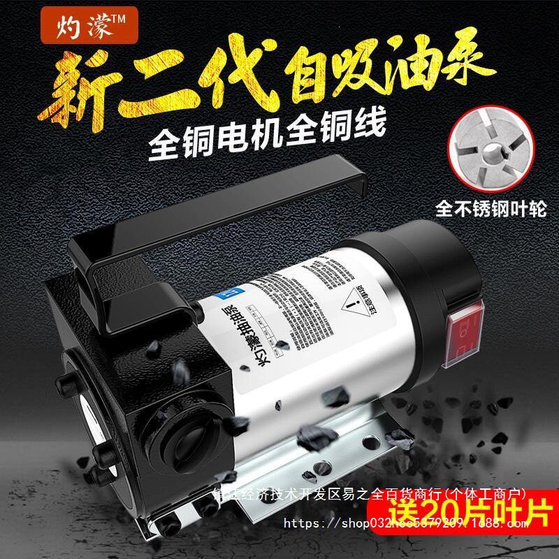 正反转电动抽油泵12V24V220V伏自吸泵直流油泵柴油泵加油机抽油器