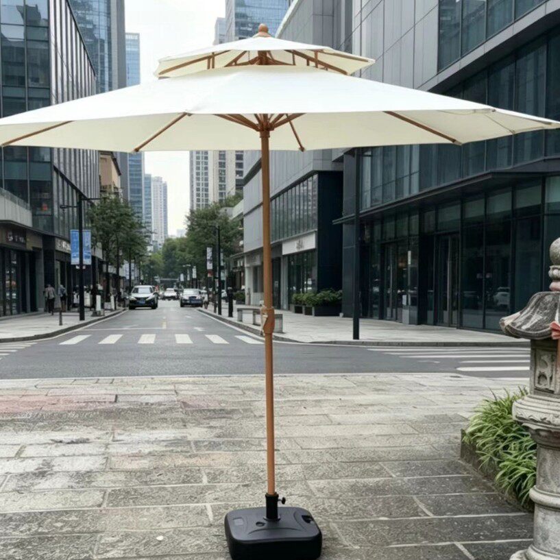 户外伞庭院伞室外大太阳伞折叠中柱伞阳台桌椅遮阳们户外摆摊婚庆