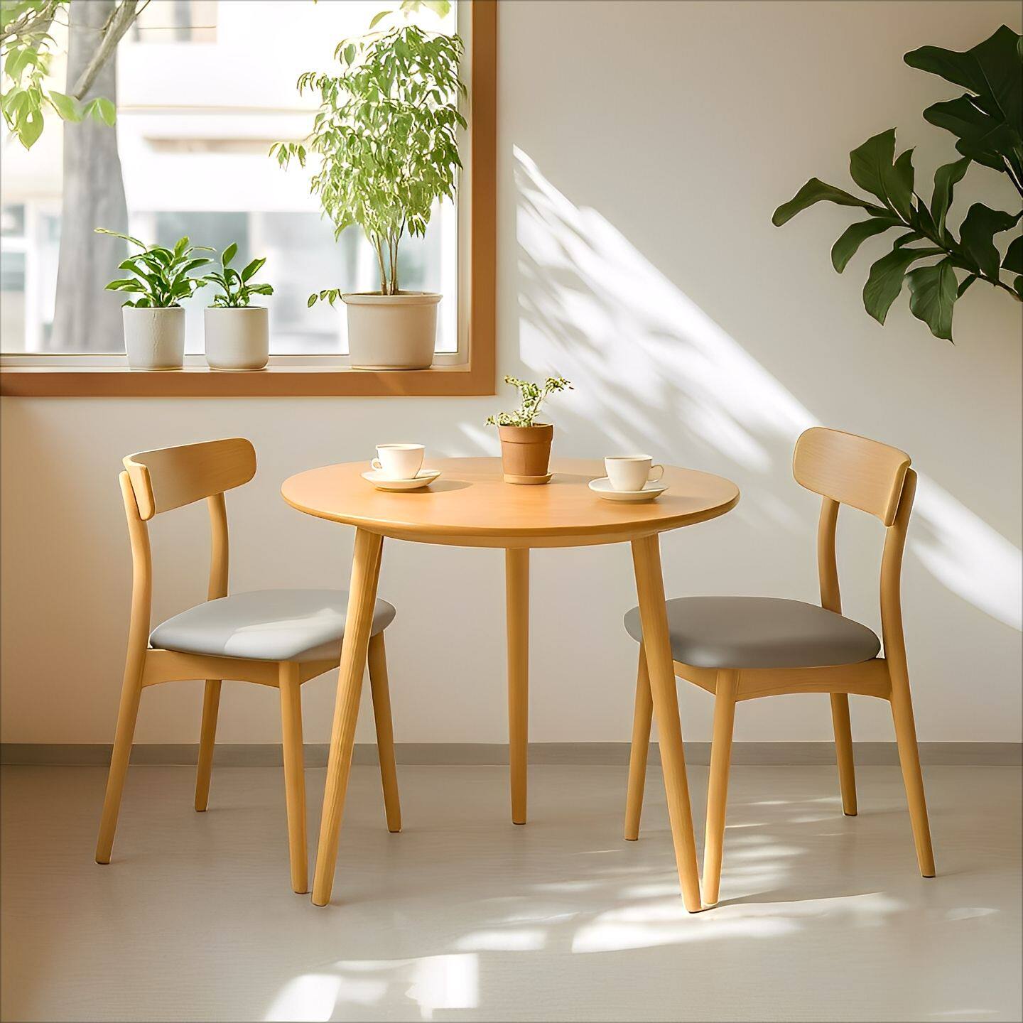 圆桌咖啡店桌子餐饮商用圆餐桌双层储物家用小户型网红奶茶店桌子