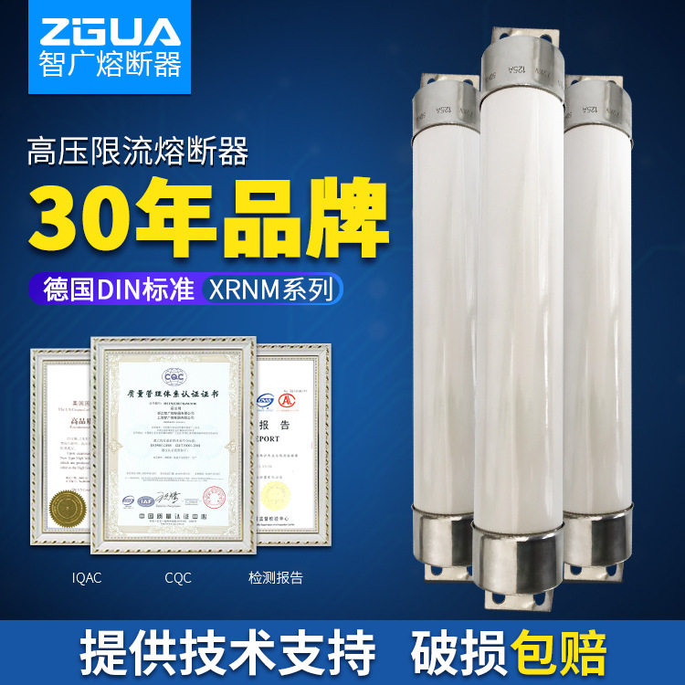 ZGUA智广电动机保护熔断器XRNM1-12KV高压交流母线式插入式熔断器