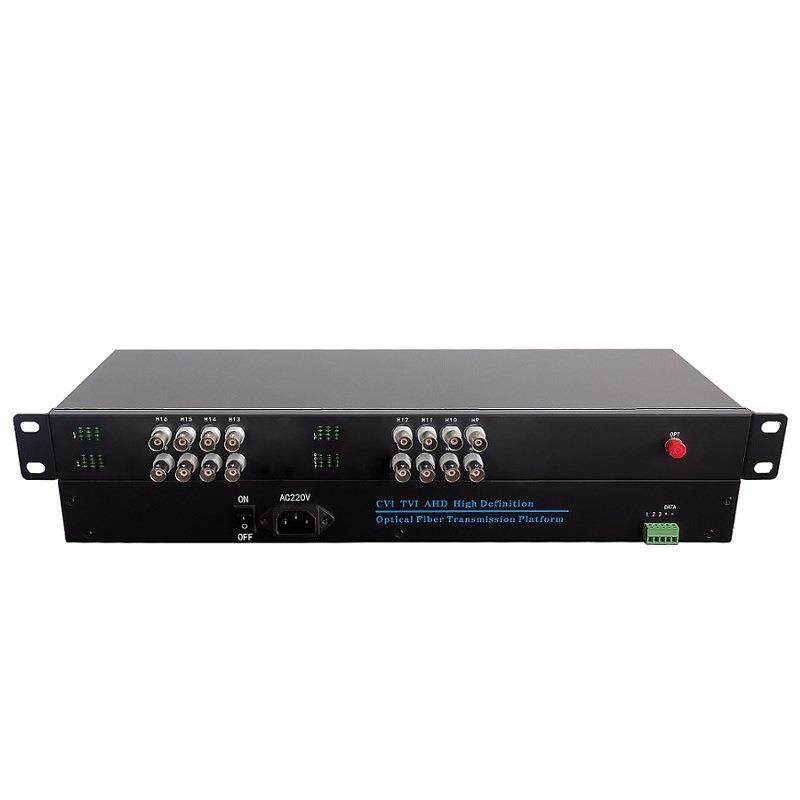 16路同轴高清光端机CVITVIAHD16视频光端机1路反向4851080P200万