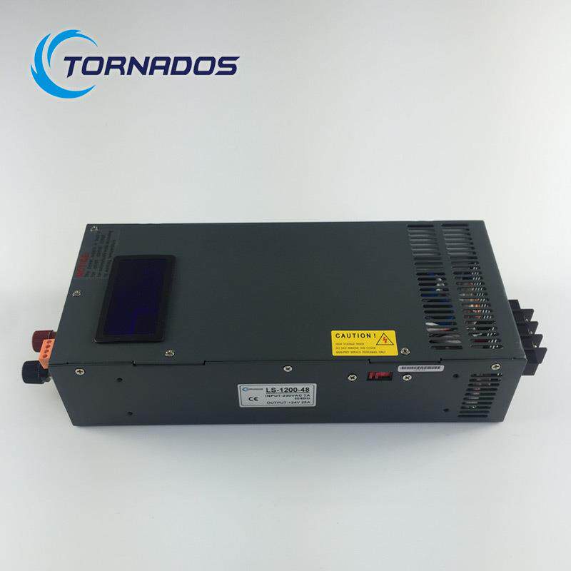 48V1200W大功率开关电源0-48V步进电机马达电源LS-1200-48