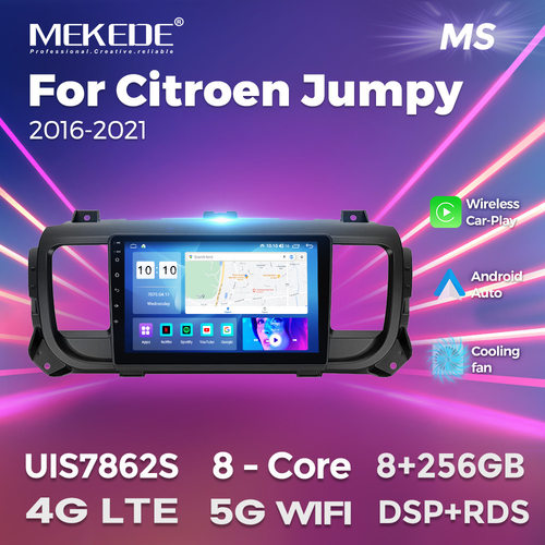 适用16-21款雪铁龙Citroen Jumpy 安卓大屏车载导航仪无线carplay