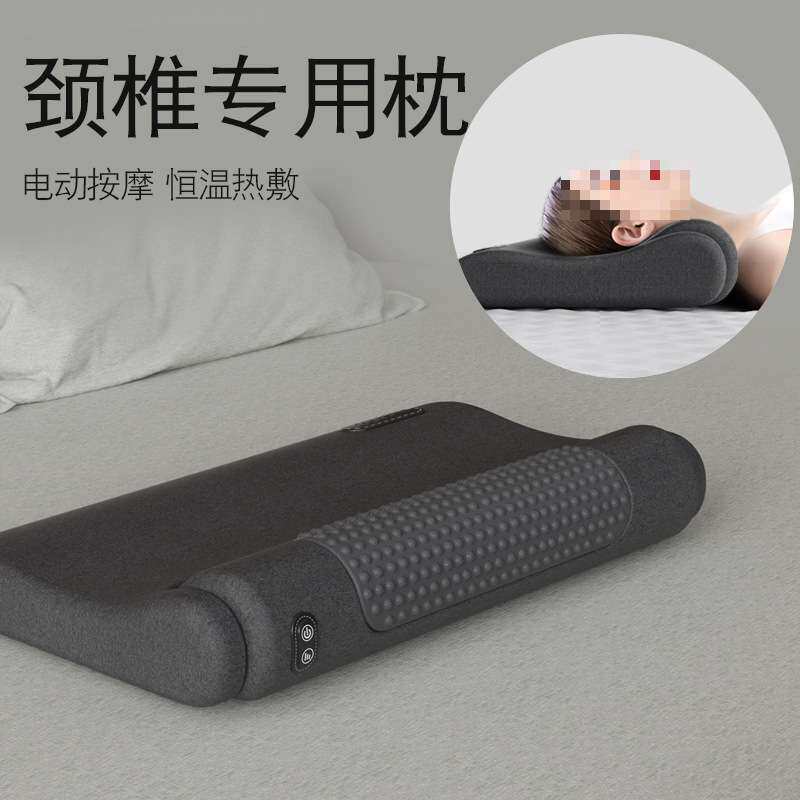 圆柱改善睡眠修护敷觉加热牵引专用按摩劲椎护脊椎护颈枕颈椎枕头
