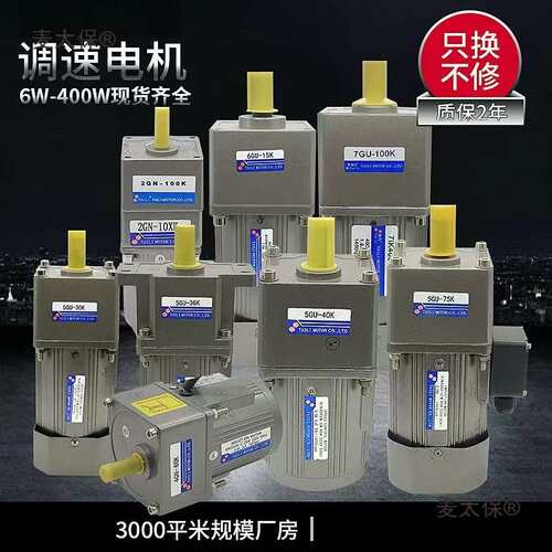 台力调速电机15/25/40/60/90/120/200W/400W交流220V齿轮减麦太保
