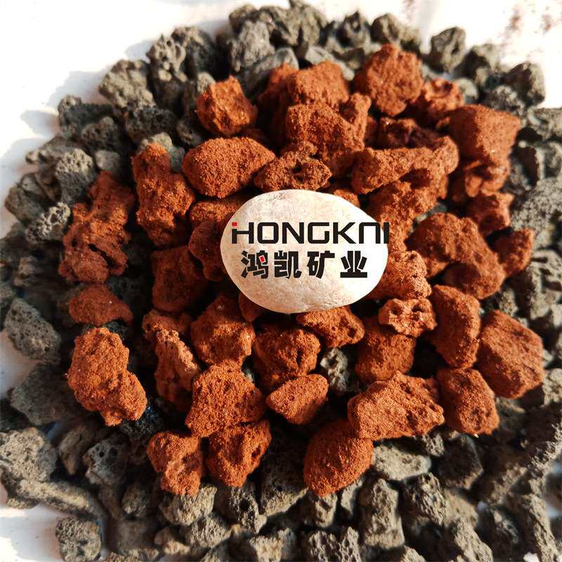 厂家供应各种规格火山石颗粒多肉栽培基质火山石造景过滤火山岩