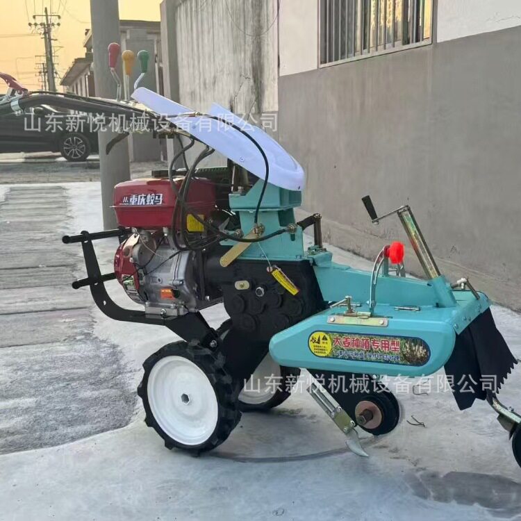 大棚开沟培土机188柴油电启动开沟起垄机多功能旋耕松土机