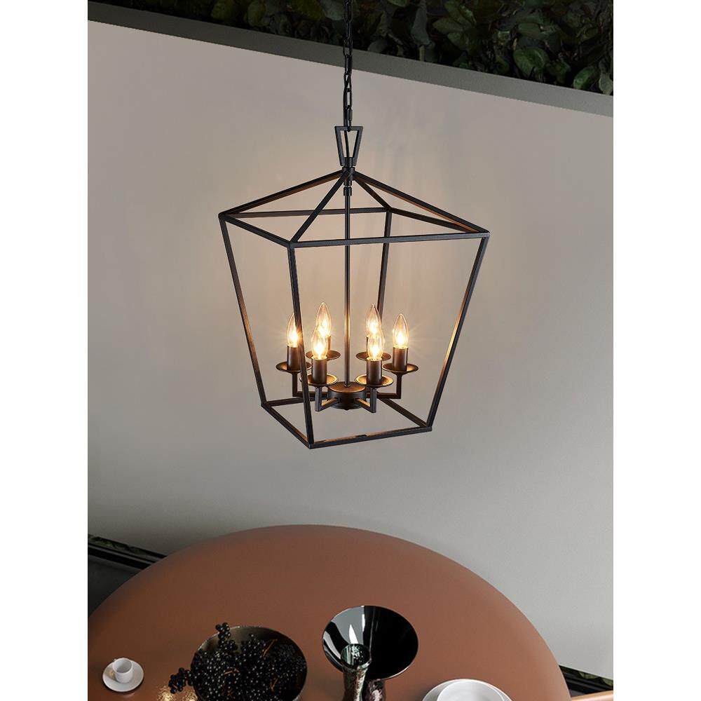 铁艺工业风斜顶过饭店吊灯客厅灯餐厅吊灯复式道阁楼美式loft复古