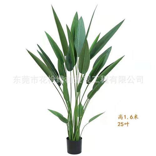 北欧仿真美人蕉客厅假绿植旅人蕉盆栽家居落地植物盆景室内装饰