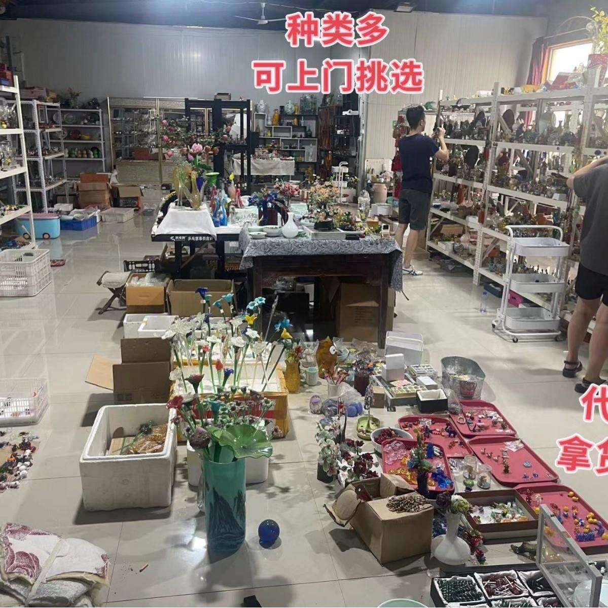 来图样品厂加工生产定 制做玻琉璃珠动物摆件工艺品出口外贸淄博