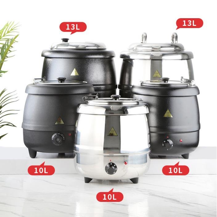 商用不锈钢电热暖汤煲10L/暖汤锅温保暖汤炉煲汤烫粥酒店自助餐炉