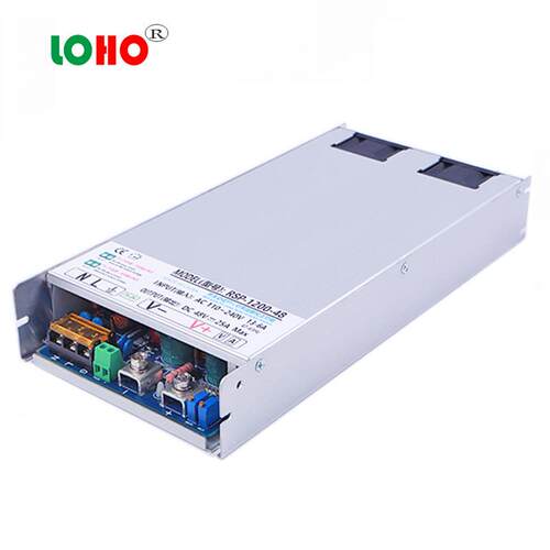 PFC电源1200W大功率24V36V48V60V72V110V150W1200W/1U超薄主动式