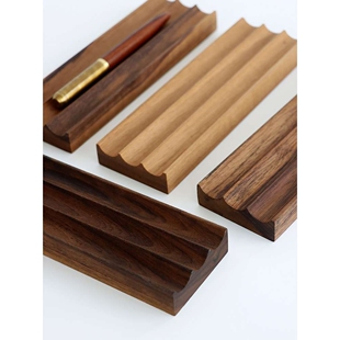 ?笔托架商务笔搁毛笔收纳笔托桌面笔座售后笔座办公笔托座