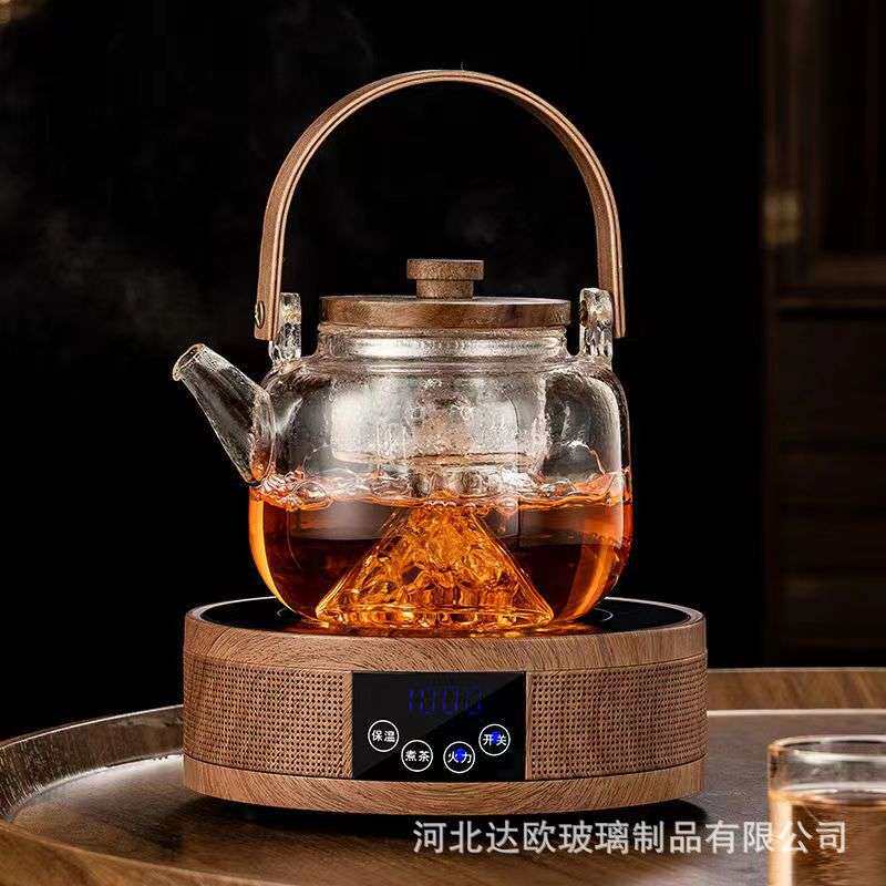 煮茶壶高硼硅玻璃养生壶家用透明泡茶烧水壶可明火加热i蒸煮茶壶
