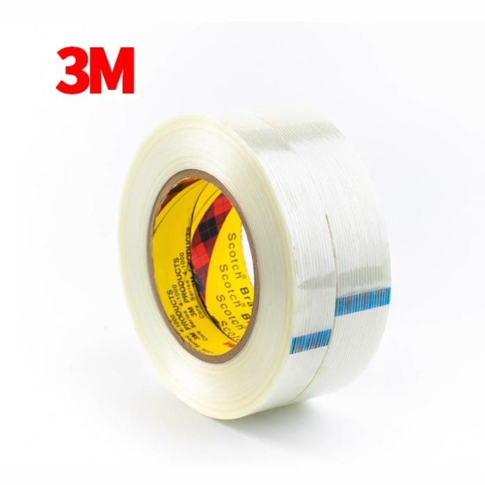 3M8915高强度玻璃纤维胶带大卷 透明耐磨抗拉捆扎固定不留残胶