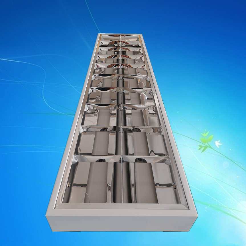 调顺厂家 LED灯盘T8 明装V型格栅灯吸顶灯300*1200 LED灯荧光灯具