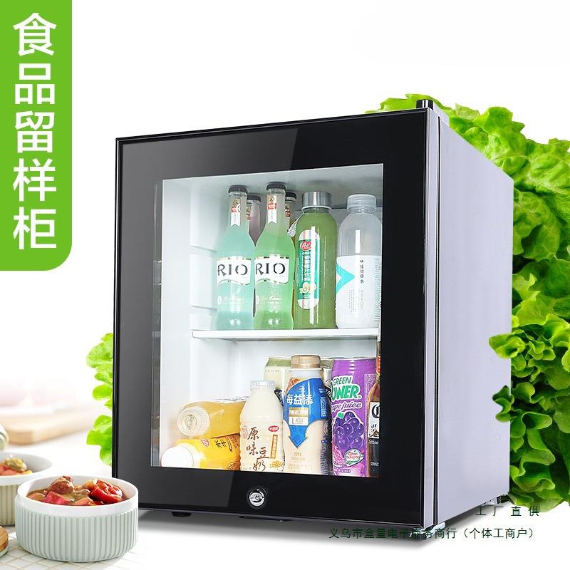 幼儿园食品留样柜饮料冷柜小冰箱小型商用托管冷藏保鲜展示柜双锁