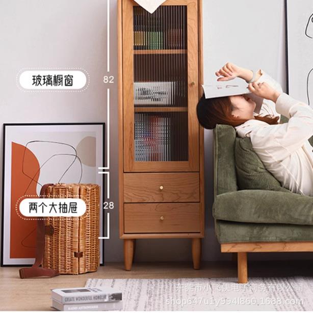 实木边柜家用客厅储物柜酒柜靠墙餐边柜子低柜组合现简约柜子