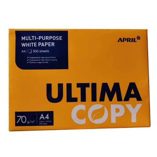 亚太森博ULTIMA复印纸A4纸70g克办公用纸草稿纸木浆复印打印白纸