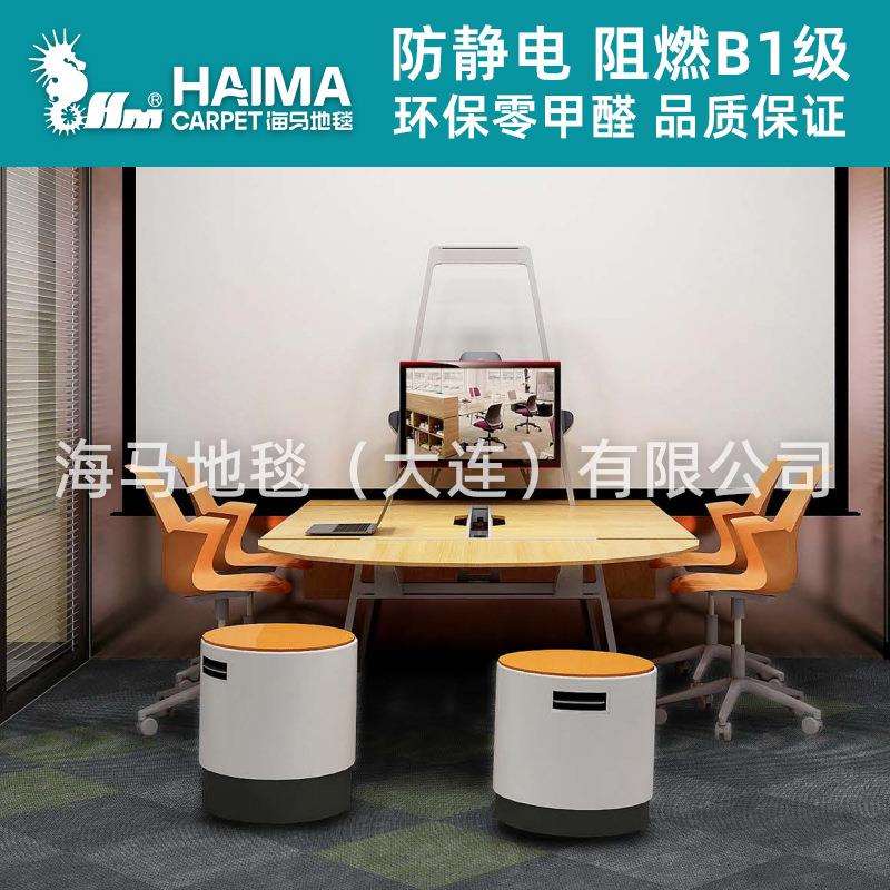 海马办公室地毯拼接加厚隔音方块地毯商用满铺酒店卧室客厅地垫