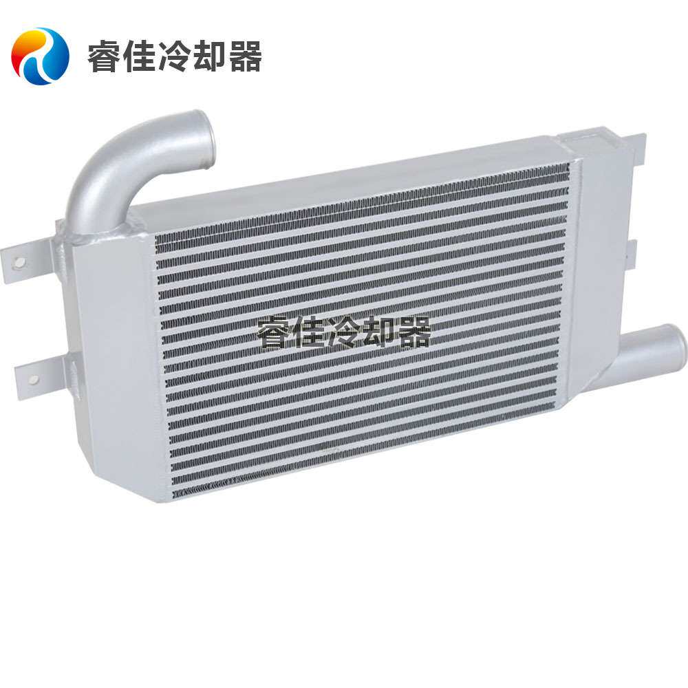 订做睿佳工程车中冷器全铝中冷器水箱散热器工程机械 冷锻散热器