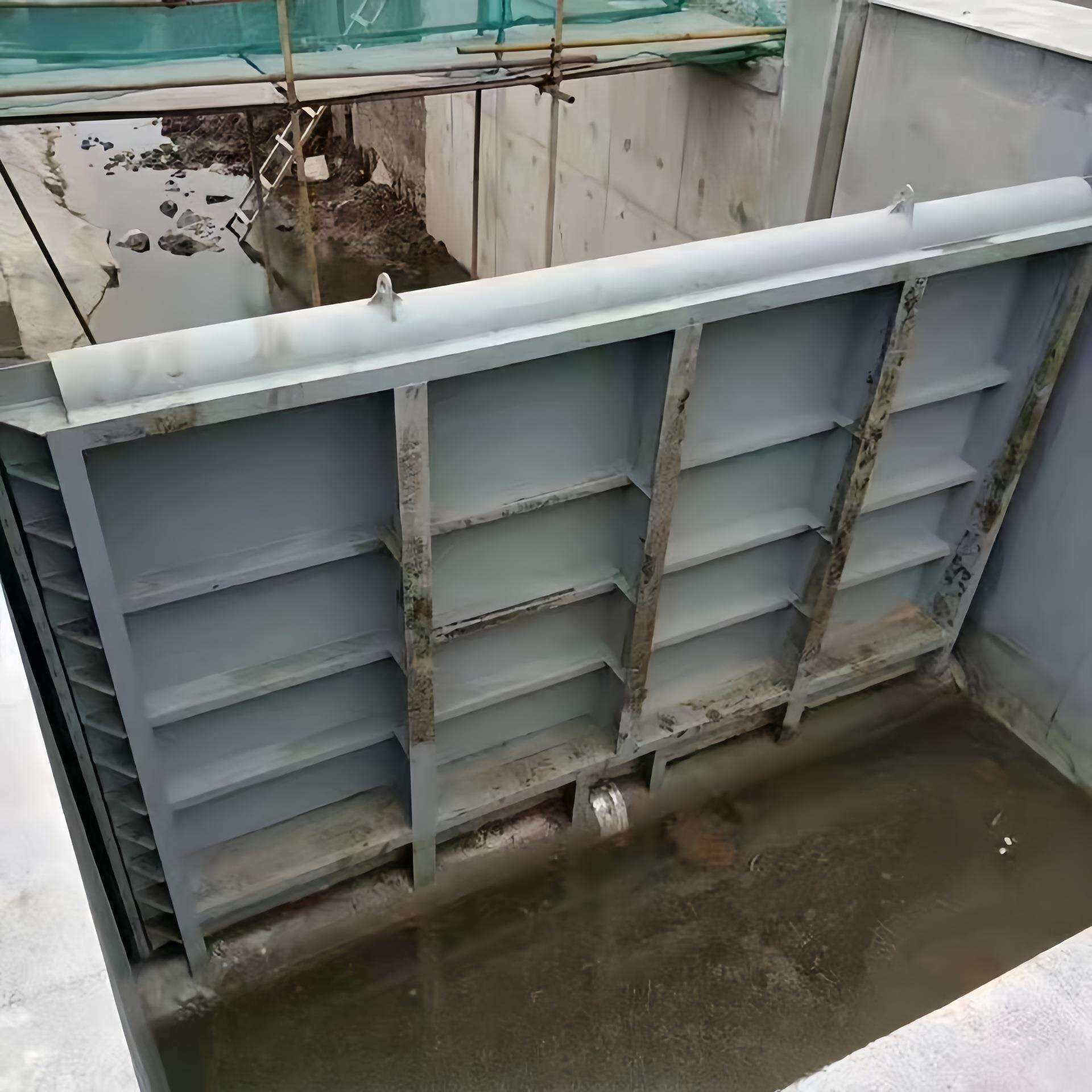 【工厂价格】底轴启闭机驱动液压翻板钢坝闸门橡胶止水景观效果佳