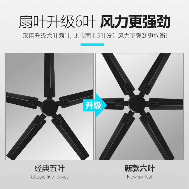 大风力无灯吊顶电扇工厂用餐厅饭馆家用风扇商用美式复古工业吊扇