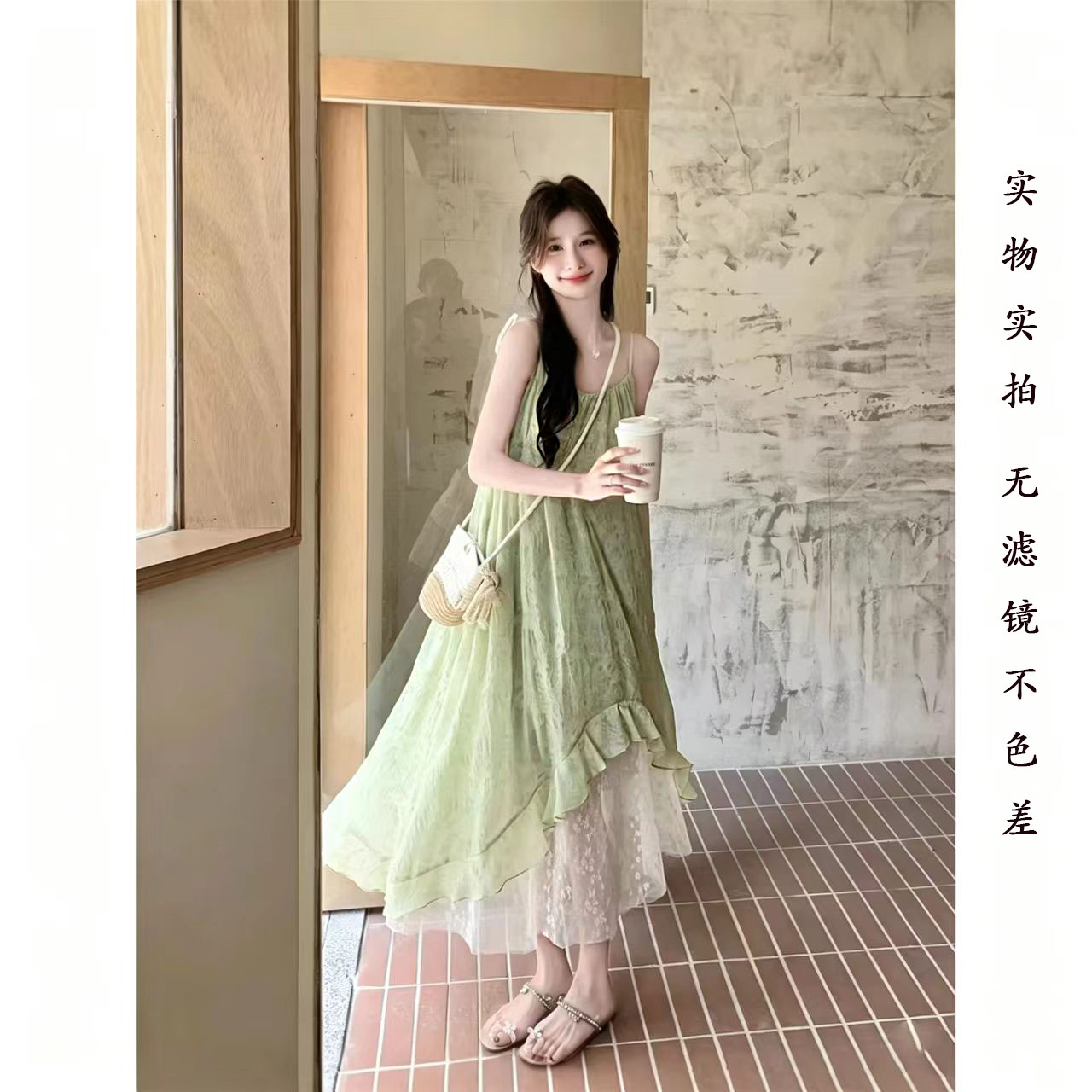 夏季新款法式显瘦小清新