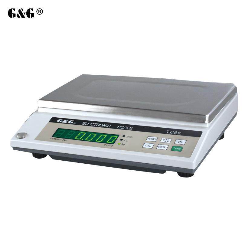 双杰TC电子秤电子天平3kg/6kg/10kg/20kg/0.1g 30kg/1g配RS232