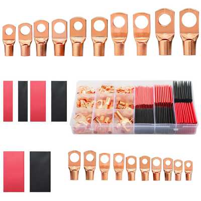 SC连接器70+热缩管80铜线窥口型150PCS铜线铜管端子组合