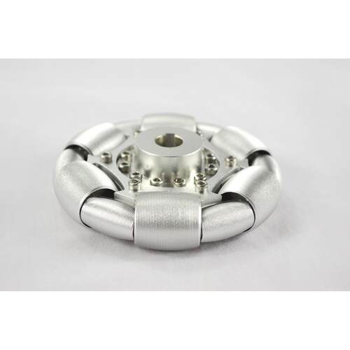 100mm铝全向轮（omni directional wheels)单片90°铝轮 14179S