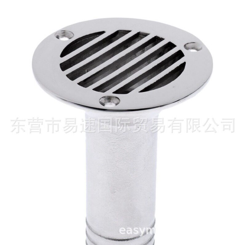 不锈钢漏水口316材质，游艇配件 圆形漏水口 抛光件 船用五金配件