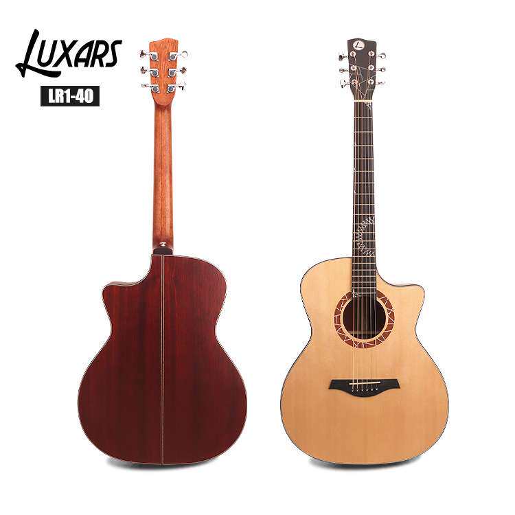 新品36寸 40寸 厂家直销 LUXARS 云杉全单民谣吉他指弹吉他guitar