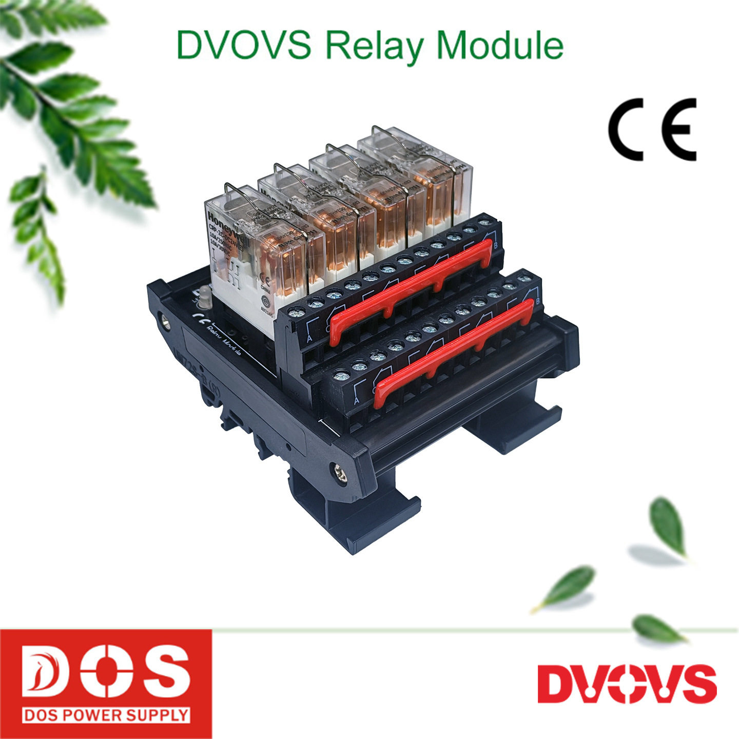4位两开两闭10A继电器模组替换中间继电器RAM04C-2C10带短接片