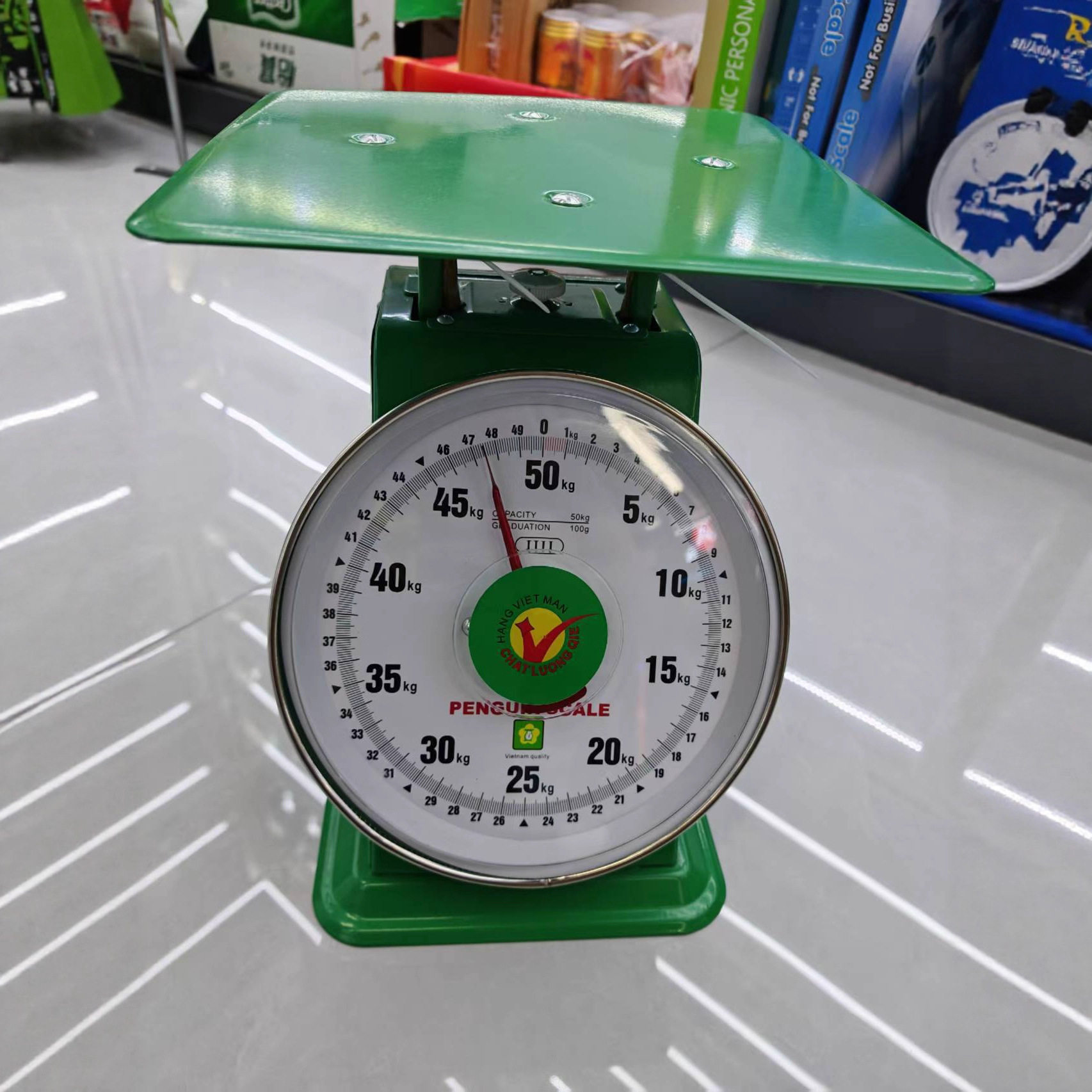机械弹簧度盘秤绿色厨房秤机械台秤平板秤20KG30KG50KG