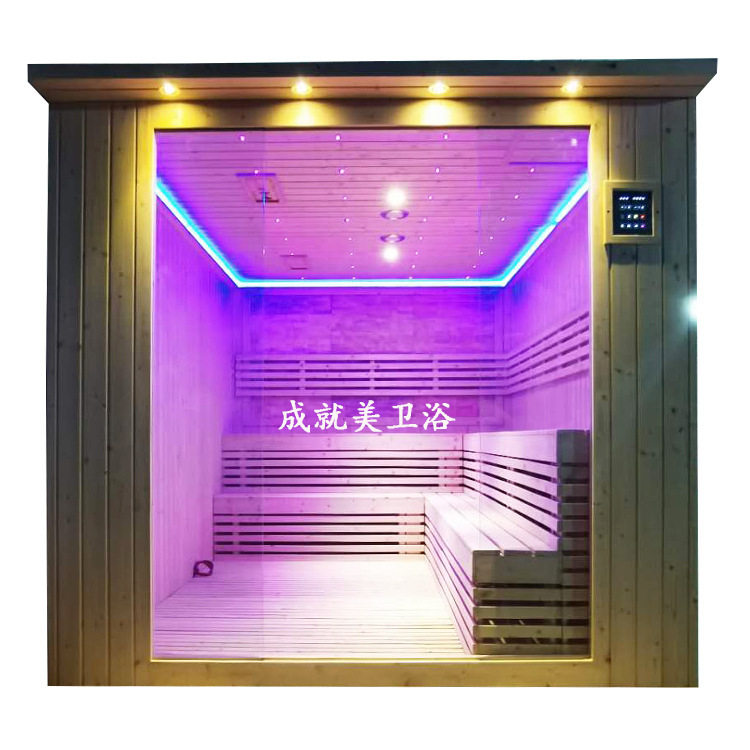 家用汗蒸房养生神器传统干蒸桑拿房配桑拿炉火山石indoorsaunas