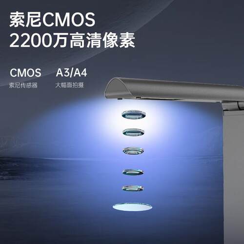 科密GP1600AF高拍仪 2200万像素 可在线升级A3/A4扫描仪 OCR识别