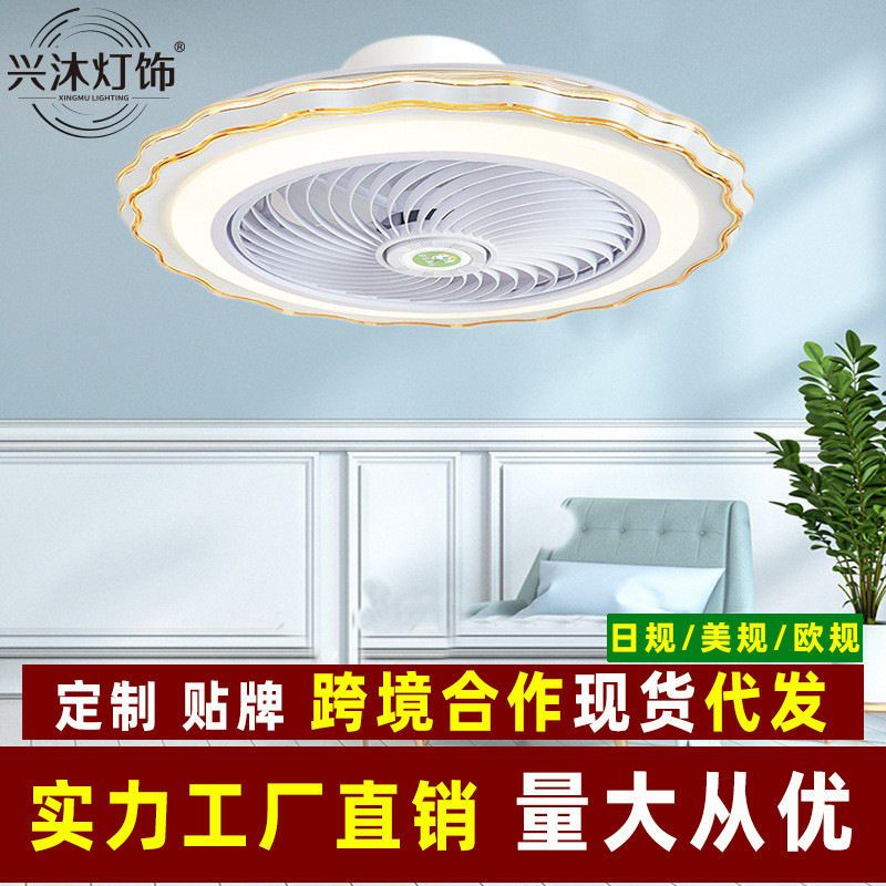 风扇灯吸顶灯简约现代卧室书房灯带电风扇吊灯厂家直销220V/110V