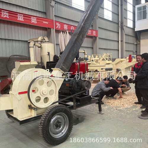 5t/h-10t/h 原木竹子盘式木材削片机 移动大型木材粉碎机